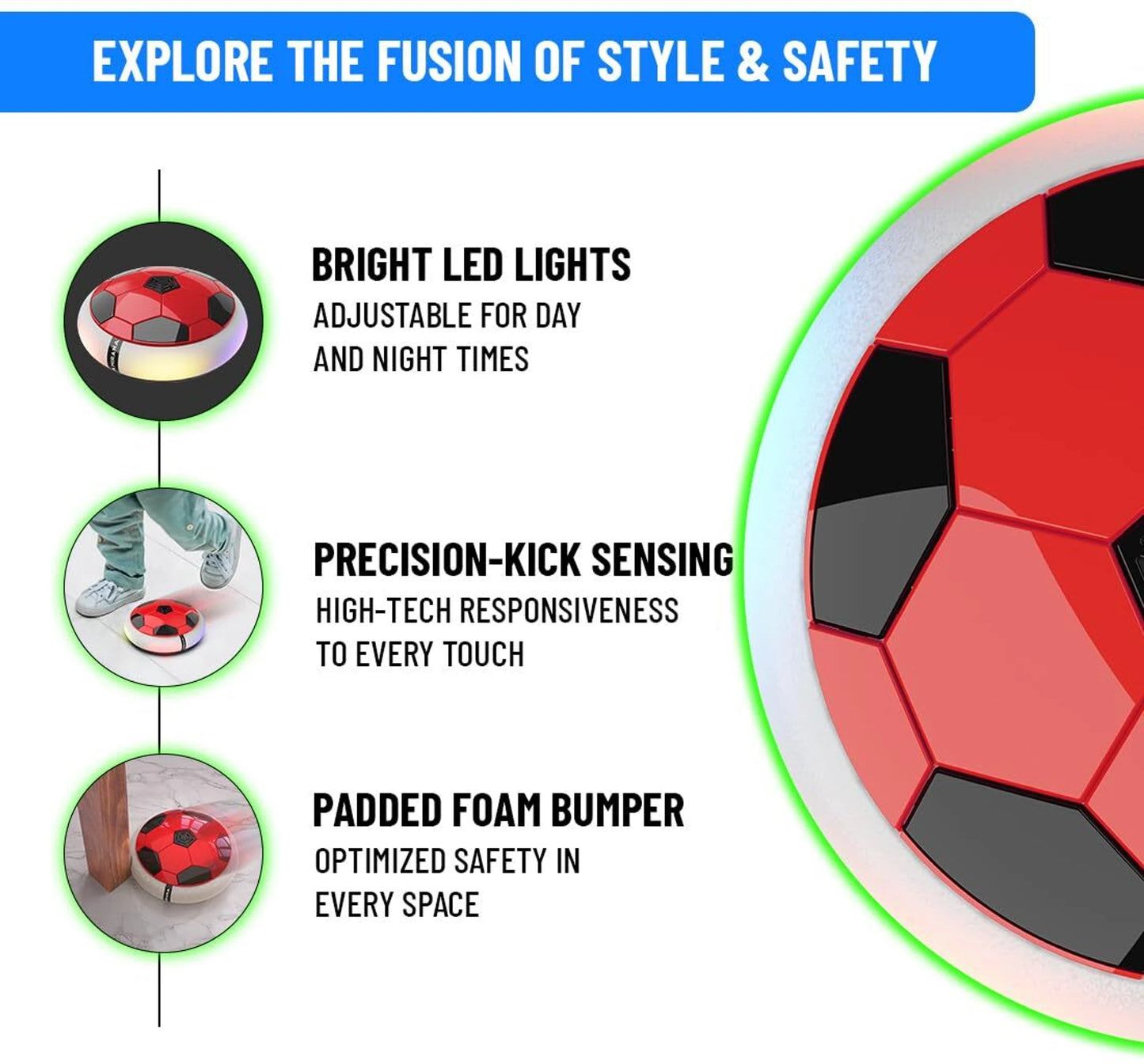 Hover Football – Air Gliding Soccer Toy