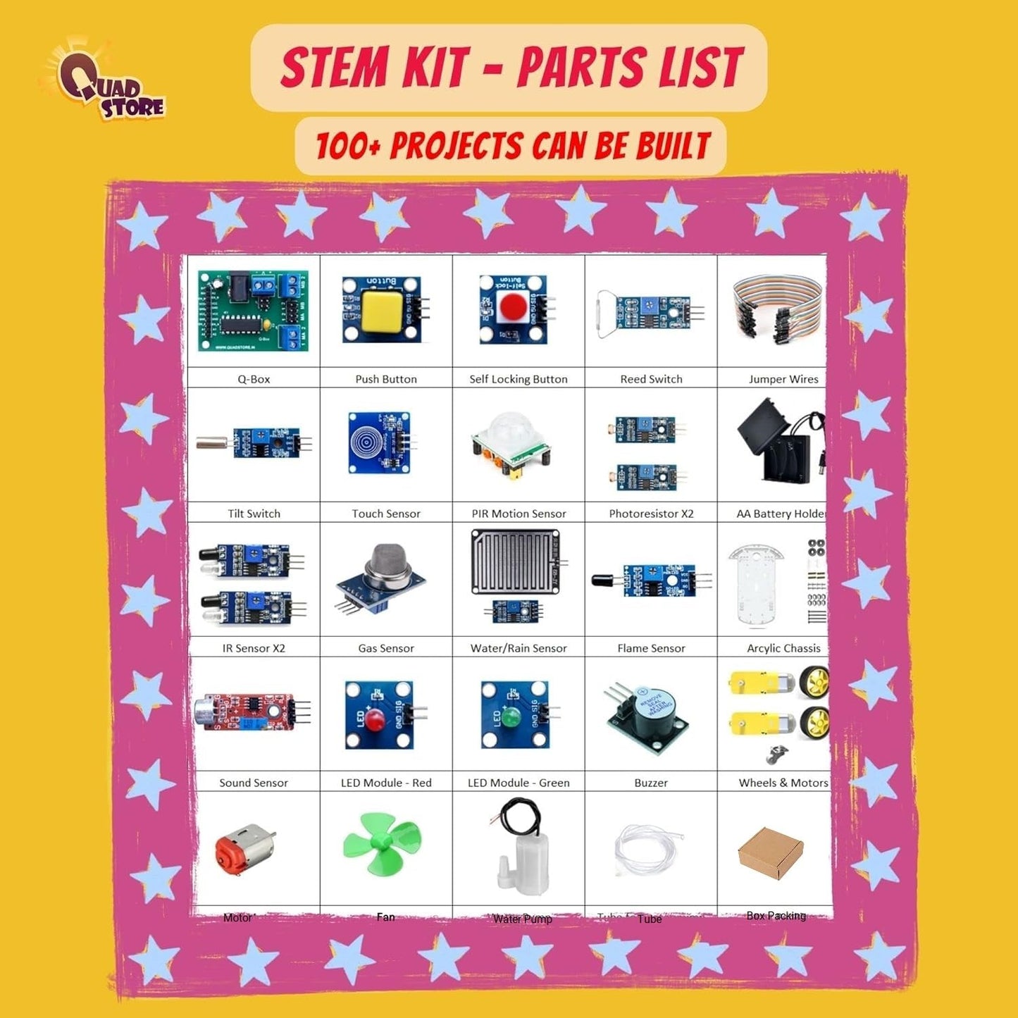 Quad Store STEM Robotics kit DIY