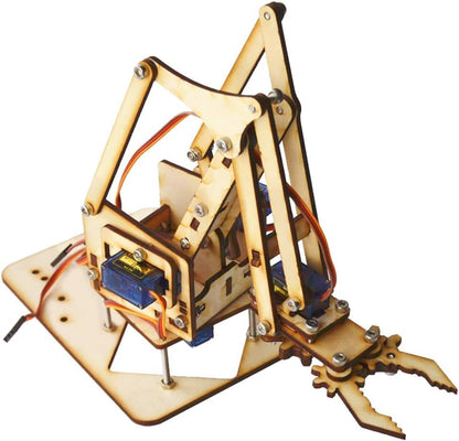 4DOF Wooden Robotic Arm DIY Kit