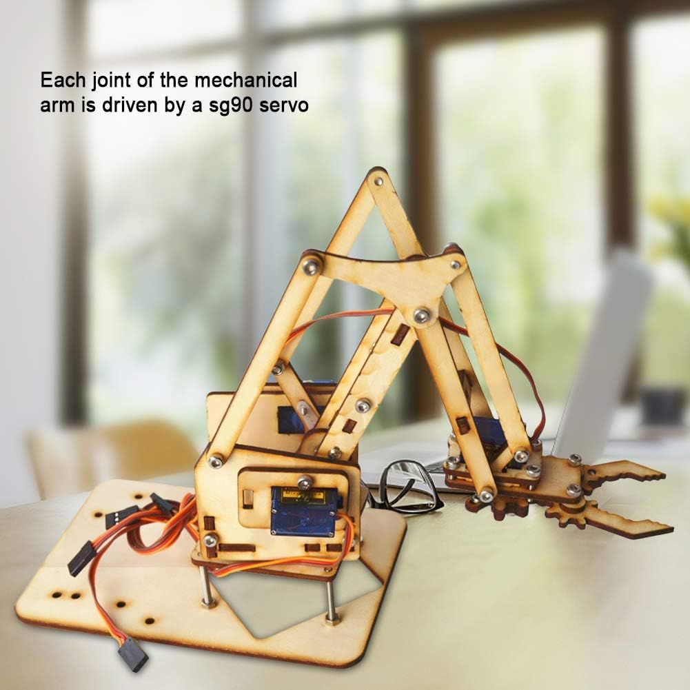 4DOF Wooden Robotic Arm DIY Kit