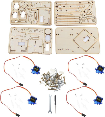 4DOF Wooden Robotic Arm DIY Kit
